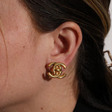 Chanel 1996 CC Turnlock Clip-On Earrings