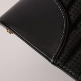 Dior 2001 License Plate Montaigne Leather and Pony Hair Bowler Bag