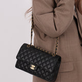 Chanel 2014 Caviar Medium Double Flap Bag