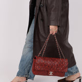 Limited Edition Chanel 2011 Calfskin Lucky Charms Embossed Large Flap Bag