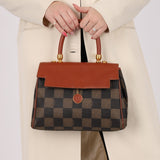 Fendi Pequin Checkered Kelly Top Handle