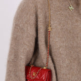 Chanel 2020 Red Mini Top Handle Chain Bag