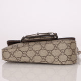 Gucci x Billie Eilish 1955 Coated Canvas Asymmetrical Horsebit Mini Shoulder Bag on Chain