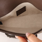 Gucci x Billie Eilish 1955 Coated Canvas Asymmetrical Horsebit Mini Shoulder Bag on Chain