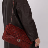 Limited Edition Chanel 2011 Calfskin Lucky Charms Embossed Large Flap Bag