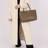 Chanel 2014 Taupe Calfskin Cerf Executive Medium Tote