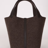 Limited Edition Hermès 2021 Ebene Swift and Wool Picotin 22 PHW