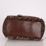 Fendi Zucca Velvet Boston Bag