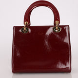 Dior 2000 Wine Red Diorissimo Patent Medium Lady