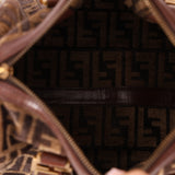 Fendi Zucca Velvet Boston Bag