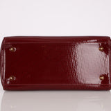 Dior 2000 Wine Red Diorissimo Patent Medium Lady