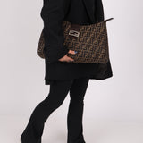 Rare Fendi Zucca Large Shoulder Bag