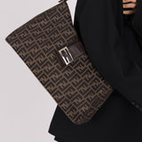 Rare Fendi Zucca Large Shoulder Bag