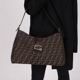 Rare Fendi Zucca Large Shoulder Bag