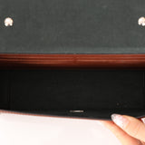 Fendi Chocolate Zucca Soft Trunk Baguette with Strap