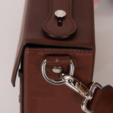 Fendi Chocolate Zucca Soft Trunk Baguette with Strap