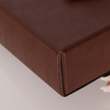 Fendi Chocolate Zucca Soft Trunk Baguette with Strap