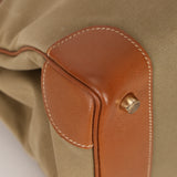 Limited Edition Hermès 1998 Vache Naturelle and Khaki Toile Birkin 35 GHW