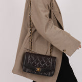 Chanel 1994 Lambskin Small Diana 24k GP