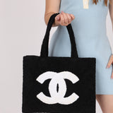 Ultra-Rare Runway Chanel 1989 Terrycloth Timeless Tote