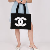 Ultra-Rare Runway Chanel 1989 Terrycloth Timeless Tote
