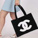 Ultra-Rare Runway Chanel 1989 Terrycloth Timeless Tote