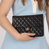 Chanel Lambskin Turnlock Single Half Flap 24K GP