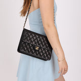 Chanel Lambskin Turnlock Single Half Flap 24K GP