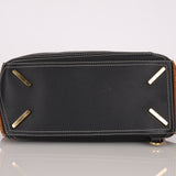 Rare Loewe Plaid Suede and Calfskin Medium Puzzle Bag