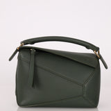 Loewe Vintage Khaki Mini Puzzle Edge Bag
