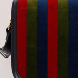 Gucci 1955 Velvet Baiadera Stripe Horsebit Shoulder Bag