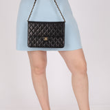 Chanel Lambskin Turnlock Single Half Flap 24K GP