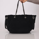 Chanel 2019 Canvas Double Face Deauville Small Shopping Tote Bag