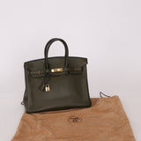 Ultra-Rare Hermès x Margiela 2000 Khaki Togo Retourne Birkin 35 GHW