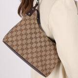 Gucci Monogram Whipstitch Shoulder Bag