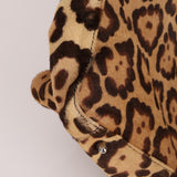 Vintage Fendi Jaguar Print Pony Hair Large Tote