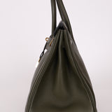 Ultra-Rare Hermès x Margiela 2000 Khaki Togo Retourne Birkin 35 GHW