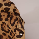 Vintage Fendi Jaguar Print Pony Hair Large Tote