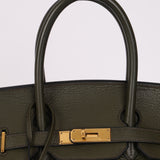 Ultra-Rare Hermès x Margiela 2000 Khaki Togo Retourne Birkin 35 GHW
