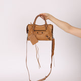 Balenciaga Camel Mini City Bag
