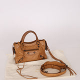 Balenciaga Camel Mini City Bag