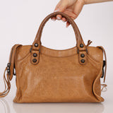 Balenciaga Camel Mini City Bag
