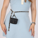 Chanel 21B Caviar Micro Flap Waist Bag