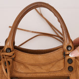 Balenciaga Camel Mini City Bag