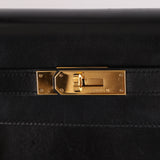 Hermès 1993 Black Box Sellier Kelly 32 GHW