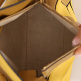 Loewe Calfskin Yellow & Ochre Striped Mini Puzzle
