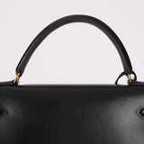 Hermès 1993 Black Box Sellier Kelly 32 GHW