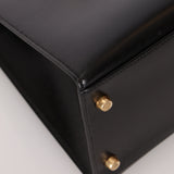 Hermès 1993 Black Box Sellier Kelly 32 GHW