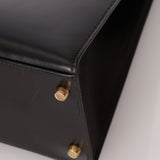 Hermès 1993 Black Box Sellier Kelly 32 GHW