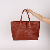Bottega Veneta Terracotta Castaño Intrecciato Tote